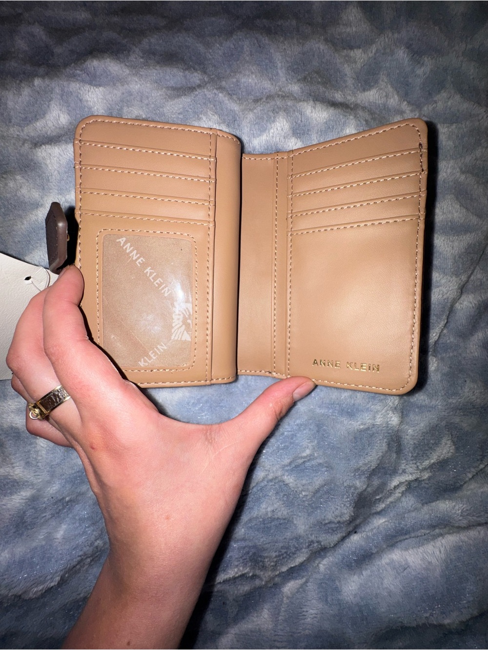 ANNE KLEIN HORSEBIT ZIP WALLET- espresso- NWT - Picture 5 of 9